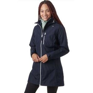 Helly Hansen Women's Long Belfast Insulated Jacket Winter Coat Navy 4X